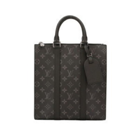 Louis Vuitton Monogram Eclipse Black Sac Plat Cross Handbag Black - Picture 1 of 8